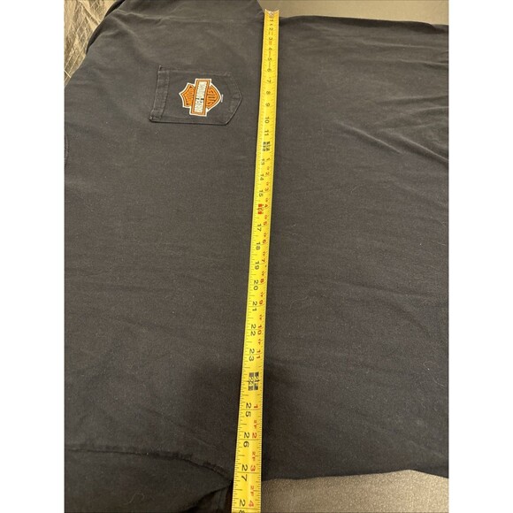 Harley-Davidson Men’s HD 2018 Bar & Shield Black Pocket T-Shirt 3XL XXXL 3TG - Picture 9 of 10